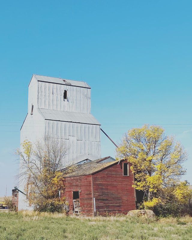 Historic Grain Elevator in Winnett Montana