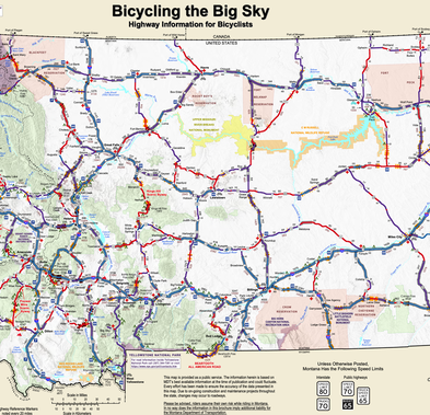 cycling map winnett montana